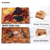 Ensemble de planches à découper en bambou durable et réutilisable, gravées sur mesure, avec support gravé au laser, épaisseur 2,0 cm