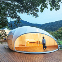 Tente de safari de luxe pour glamping, tente de lodge en toile imperméable, grande tente de camping familiale pour l'extérieur