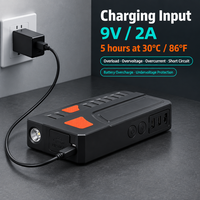 Station d'alimentation portable 66,6 Wh 100 W, alimentation 18000 mAh AC DC USB, démarreur de voiture 3000 A pour extérieur, maison, camping
