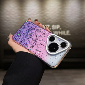 Gradiente láser colorido brillo claro Tpu Pone caso para <span class=keywords><strong>Huawei</strong></span> Pura70ultra para Mate <span class=keywords><strong>60</strong></span> <span class=keywords><strong>Pro</strong></span> + - Product Image 5