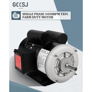 Moteur électrique Gccsj 2 CV 3450 tr/min, cadre 56, monophasé, Tefc, montage sur pied, acier allié - Product Image 2