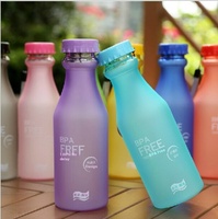 Bouteille d'eau sport en plastique écologique 480 ml avec logo personnalisé, sans BPA, étanche, compatible lave-vaisselle, pour événements extérieurs et cadeaux promotionnels