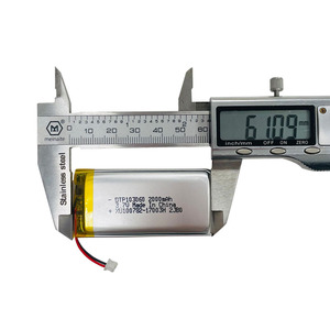 Personalizzare in fabbrica 3.7V 2000mAh batteria agli ioni di litio ricaricabile ai polimeri di litio 103060 batteria <span class=keywords><strong>Lipo</strong></span> con BMS - Product Image 6