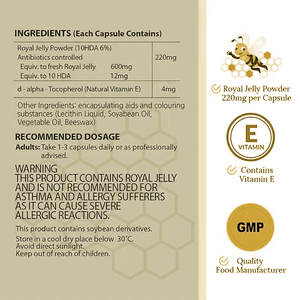 Eigenmarke hochwertige Weichgel-Kapseln Königliche Gelee mit natürlichem <span class=keywords><strong>Vitamin</strong></span> E unterstützt das allgemeine Wohlbefinden Weichgel-Kapseln - Product Image 4