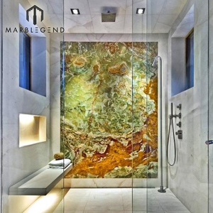 Tường Phòng Tắm Trang Trí Pakistan Backlit Màu Xanh Lá Cây Onyx Tấm Đá Cẩm Thạch - Product Image 4