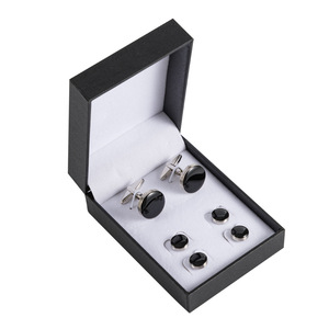 Redelijke Prijs Manchetknopen Mannen Luxe Metalen Studs Manchetknopen Set Cufflink Box - Product Image 1