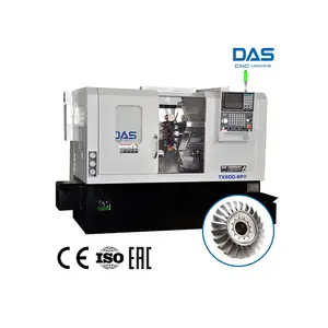 4 צירים מכונת מחרטה cnc TX600-6PY צריח מחרטה cnc עם מזין בר אוטומטי