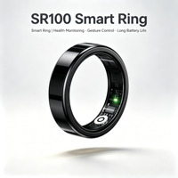 Bague connectée 2025 étanche avec suivi d'activité et commutation vidéo, compatible iOS et Android, pour hommes et femmes, bague de santé