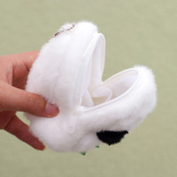 Porte-monnaie en forme de tête de panda, sac à main pour fille, porte-clés, petit pendentif en peluche, sac à suspendre pour couple, cadeau, vente en gros, polyester, rembourré en coton PP