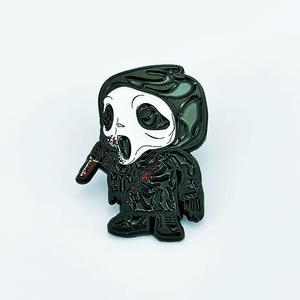 RENHUI Film d'horreur Monstre Doux Crâne Forme Épée Halloween Personnalisé Métal Artisanat Badges Épinglettes Épingles en émail - Product Image 1