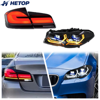 Kit de phares HETOP F10 bicolores et feux arrière F10 2010-2017, style Ikon personnalisé, LED DRL, Plug and Play pour BMW
