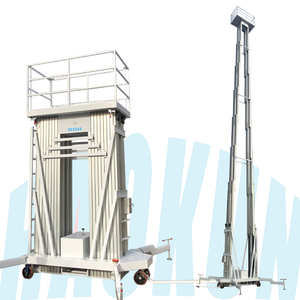 AC DC Eléctrico Hidráulico Doble Mástil Aleación de Aluminio Escaleras <span class=keywords><strong>Mesa</strong></span> Elevadora Plataforma de Trabajo Aéreo Hombre <span class=keywords><strong>Elevador</strong></span> - Product Image 4