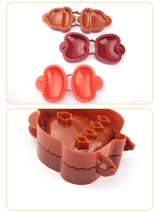 Ensemble de moules de cuisine 3 pièces citrouille tarte <span class=keywords><strong>aux</strong></span> <span class=keywords><strong>pommes</strong></span> moules à biscuits de noël outils de pâtisserie en plastique moule à biscuits pour gâteau - Product Image 5