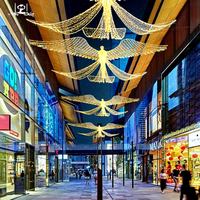 Lampadaires en forme d'ailes d'ange en fer forgé IP65, tension universelle 111-240V, pour aménagement paysager extérieur, usage piétonnier, centres commerciaux