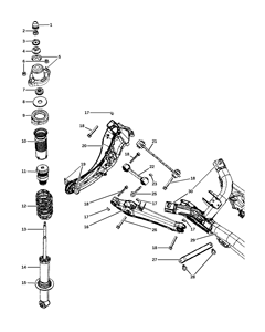 Par de <span class=keywords><strong>Amortiguadores</strong></span> Traseros Izquierdo/Derecho 68058866AA para <span class=keywords><strong>Jeep</strong></span> <span class=keywords><strong>Compass</strong></span> Patriot <span class=keywords><strong>2011</strong></span>-2014 para Dodge Caliber 2007-2012, Repuesto - Product Image 5