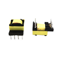 Transformateur d'alimentation haute fréquence EE22 pour bobine à broches, structure de bobine toroïdale à noyau en ferrite souple, conforme RoHS
