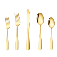 Ensembles de couverts en acier inoxydable en gros : couteaux à steak, fourchettes, cuillères, fourchettes à dessert, cuillères à dessert pour restaurants, mariages, hôtels