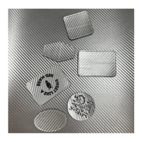 Similicuir doré 12X24 en fibre de carbone 0.8mm pour gravure laser sans adhésif