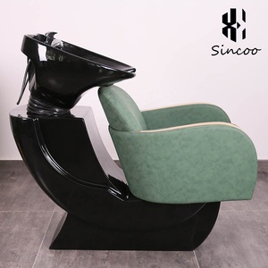 Modern kuaför şampuan kase masajlı saç yıkama koltuğu Salon mobilya lavabo ile geri yıkama üniteleri saç yıkama sandalyesi - Product Image 4
