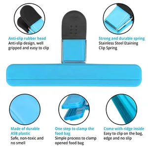 Clip Multifuncional para Sellado de Alimentos al por Mayor, Colorido y Resistente, para Conservación de Bolsas de Snacks, a Prueba de Humedad para Cocina - Product Image 2