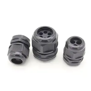 High Quality Rubber 2/3/4/5/6/7/8 Flat Holes Waterproof Multi Flat Holes Nylon Cable Gland