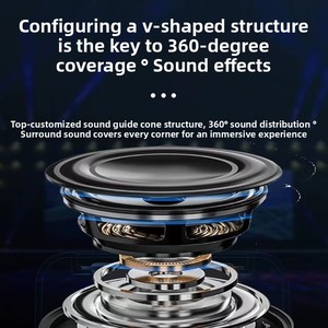 5.0 Outdoor & Desktop <span class=keywords><strong>Speaker</strong></span> met RGB LED-verlichting, plastic behuizing, klein formaat, lange batterijduur - Product Image 4