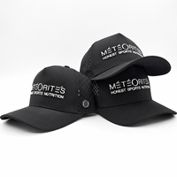 Gorra de Béisbol de 5 Paneles, Impermeable, con Perforaciones Láser, Logotipo Bordado en 3D, Transpirable, de Secado Rápido, para Deportes al Aire Libre, Personalizable