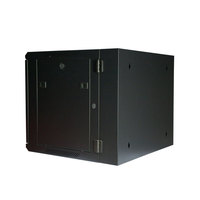 Armoire réseau murale à montage plat pour serveur, idéale pour les magasins de détail, les bureaux, les systèmes de vidéosurveillance DVR, 9U, 12U, 15U, 18U, 22U, porte en verre
