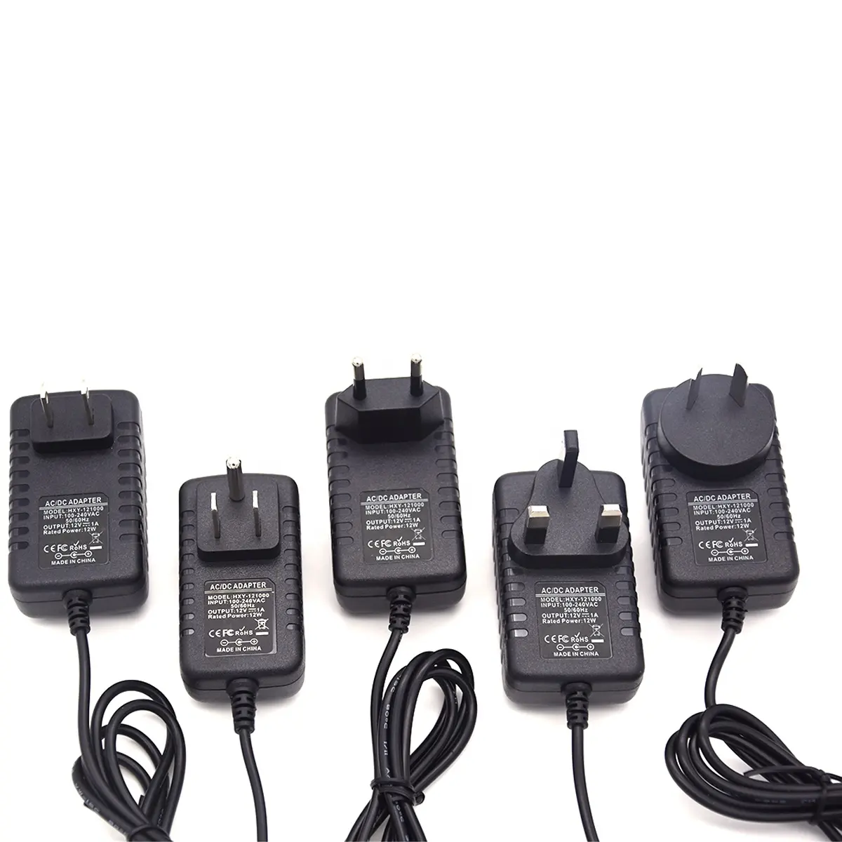 Adaptateur 12v 12v1a adapt dc ac adaptateur 12v alimentation pour caméras de vidéosurveillance 12v