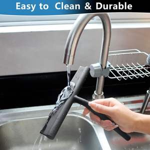 Superventas: Limpiacristales de silicona para ducha con gancho, para limpieza de vidrios en el baño - Product Image 6