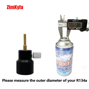 Adaptateur de remplissage à aiguille pour cartouche de réfrigérant R134a, personnalisable OEM, neuf, avec support - Product Image 6