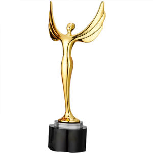 Trofeos y Premios de Baile Personalizados al por Mayor con Logotipo, Base de Resina Acrílica Dorada de Lujo - Product Image 2