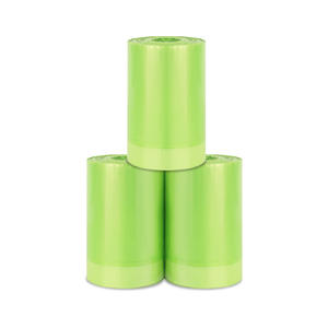 Sacs poubelles en plastique vert extra épais avec cordon de serrage, économiques et portables, essentiels pour le rangement des déchets ménagers dans les cuisines - Product Image 5