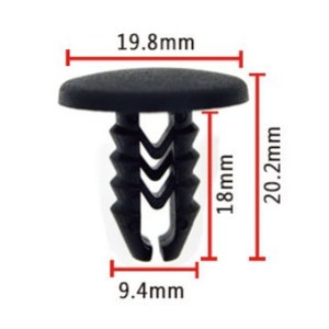 Fiat <b>Car</b> <b>Interior</b> Trim Clip A185 19.8mm Dash Frame Panel Retainer PA66 Plastic Fastener - Product Image 1