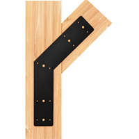 Plaque d'acier de structure de 3mm enduite de poudre de support d'angle de 135 degrés pour pergola, treillis et cadre comme plaque de jonction, plaque de réparation