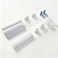 Kit de réglage pour stores vénitiens industriels en aluminium 50 mm – Accessoires universels pour la finition des fenêtres, rail supérieur et inférieur