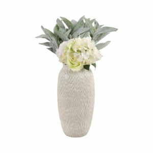Vaso alto in ceramica testurizzata per l'arredamento del soggiorno, moderno vaso decorativo per fiori per la casa e la camera da letto - Product Image 2