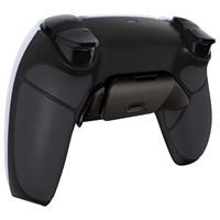 Poignées noires caoutchoutées pour PS5 BDM030/040/050 Remapper extension de bouton en métal arrière pour accessoires de contrôleur sans fil PS5