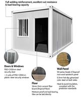 Maison conteneur de luxe extensible à 2 étages, villa modulaire préfabriquée de 40 pieds avec balcon, porte vitrée et terrasse en bois pour hôtel et complexe hôtelier
