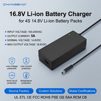 Chargeur d'adaptateur de batterie au lithium-ion 16,8 V 5 A pour perceuse électrique, outil D-Tap 4S 12 V 14,8 V 16,8 V 5 A, chargeur de batterie Li-ion