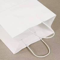Sacs en carton biodégradables personnalisés avec logo, résistants à la graisse, poignées en patch, emballage de haute qualité, impression numérique, champagne