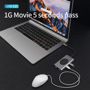 USB-Cハブ タイプC to HDTV+VGA+USB3.0*2+USB2.0+SD+TF+RJ45+オーディオ<span class=keywords><strong>3.5</strong></span>+PD充電+ワイヤレス充電ドッキングステーション（13in1） - Product Image 3