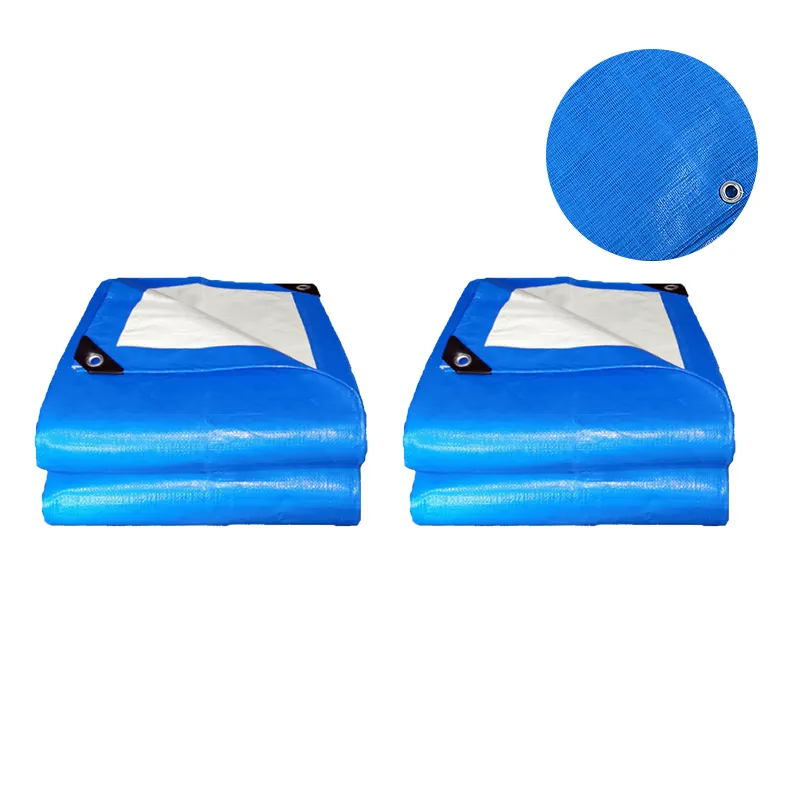 Lona de poli PE com folha de tecido plástico de proteção UV lona de tamanho personalizado para cobertura industrial agrícola