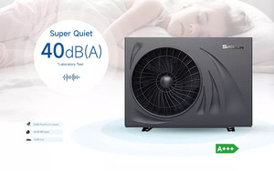 Bomba de Calor de Aire con Carcasa Negra Delgada, Alto Rendimiento Energético, Sistema de Calefacción Radiante para Interiores - Product Image 3