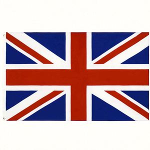 Bandera Nacional de Inglaterra 3x5 pies, Impresión Digital en Satén, Estilo Bandera, Mástil de Fibra de Vidrio Arcoíris, Poliéster Metálico - Product Image 1