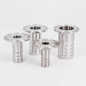 6 8 10 12 14 16 19 25 32 38 45 51mm ống barb x 0.5 "1" 1.5 "2" Tri kẹp SUS 304 316L thép không gỉ vệ sinh phù hợp Homebrew - Product Image 3