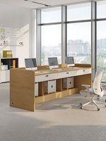 Bureau en bois convertible en forme de L moderne pour directeur d'entreprise - usage commercial