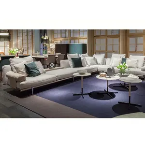 Een Stop Meubelen High End Moderne Meubelen Sectionele L Vormige Stof Couch Woonkamer Sofa
