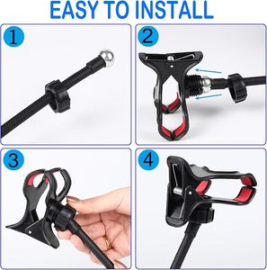 <b>Gooseneck</b> <b>Phone</b> <b>Holder</b> for Bed Flexible <b>Gooseneck</b> Long Arm <b>Phone</b> Mount for Desk with 360° Adjustable for All 4-7” Cellphone - Product Image 6