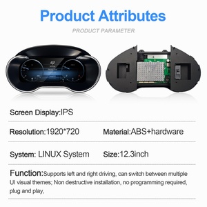 Navihua 12.3 Inch LCD Dashboard <b>for</b> Mercedes-Benz C Class W205 GLC X253 2015-2019 Digital Cluster - Product Image 6